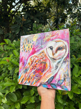 Load image into Gallery viewer, >>> PRIVATE COLLECTION <<< OWLIE MOE PAINTING 10”X10” MIXED MEDIA Payment plans available from as less as $25.00 per week
