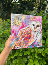 Load image into Gallery viewer, &gt;&gt;&gt; PRIVATE COLLECTION &lt;&lt;&lt; OWLIE MOE PAINTING 10”X10” MIXED MEDIA Payment plans available from as less as $25.00 per week
