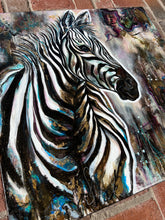 Load image into Gallery viewer, FREE SPIRIT PAINTING - 30"X30" MIXED MEDIA Payment plans available from as less as $25.00 per week