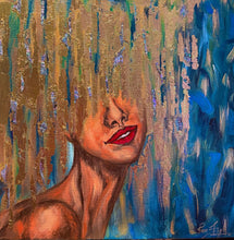 Load image into Gallery viewer, >>> PRIVATE COLLECTION <<< GOLDEN DREAMS PAINTING 20"X20"X5/8"