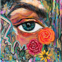 Load image into Gallery viewer, SPRING ESSENCE PAINTING - 16"X16" MIXED MEDIA Payment plans available from as less as $25.00 per week