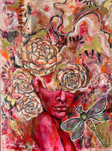 Load image into Gallery viewer, REFLECTION OF LOVE PAINTING - 24&quot;X18&quot; MIXED MEDIA Payment plans available from as less as $25.00 per week
