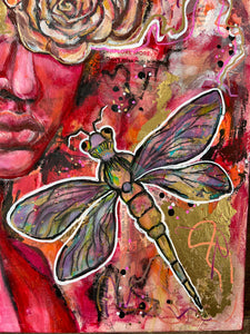 REFLECTION OF LOVE PAINTING - 24"X18" MIXED MEDIA Payment plans available from as less as $25.00 per week