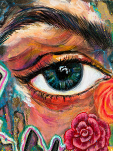 SPRING ESSENCE PAINTING - 16"X16" MIXED MEDIA Payment plans available from as less as $25.00 per week
